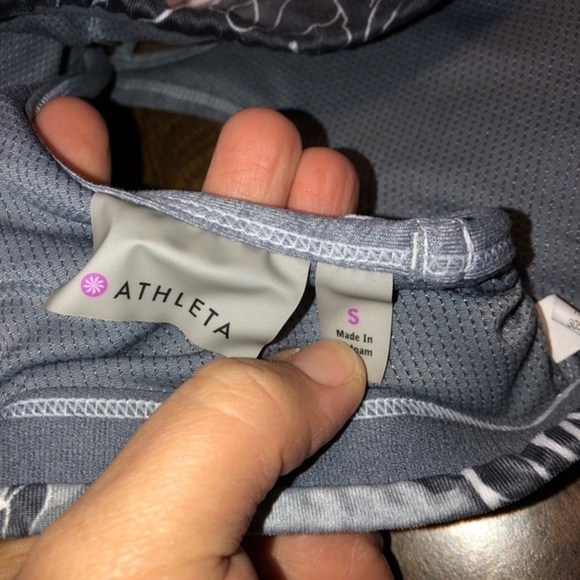 Athleta Tropical Mind Over Mat bra sz S Floral - Picture 4 of 6